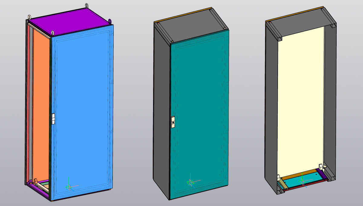 3D модель 3D Модель шкафа Rittal TS8