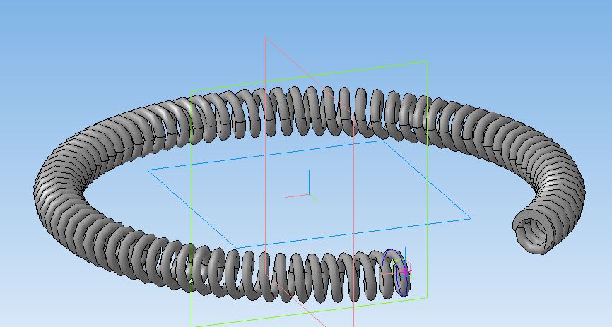 3D модель Пружина по окружности
