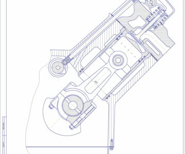 Чертеж Проектирование автомобильного двигателя