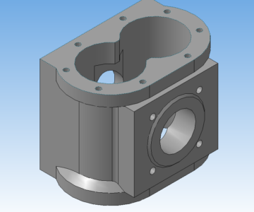3D модель Разработка технологического процесса изготовления детали корпус насоса.