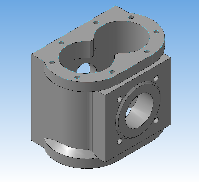 3D модель Разработка технологического процесса изготовления детали корпус насоса.