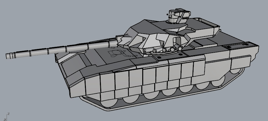 3D модель Танк АРМАТА