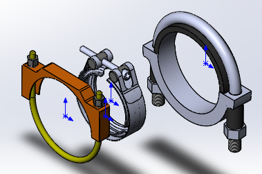 3D модель 3D модель хомутов диаметром: №1=5 см, №2=7,5 см, №3=7 см.