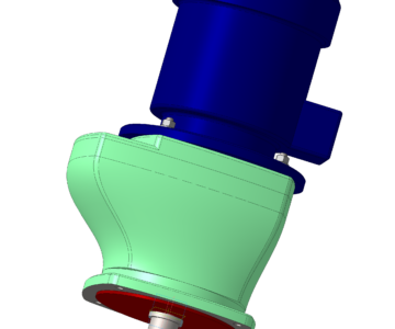 3D модель Мотор-редуктор МЦ2СФ-100-28-2,2-320-Ц-У2