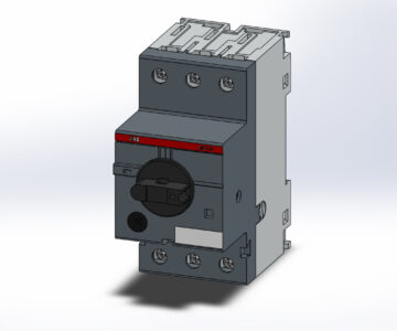3D модель Автоматический выключатель с тепловой защитой