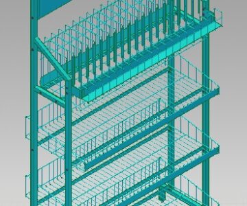 3D модель СМТ-ГС-Ц (Стеллаж CERESIT) в сборке