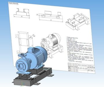 3D модель Насос Км 80-50-200