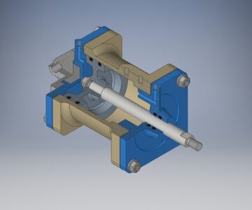 3D модель Цилиндр пневматический - ход поршня 86 мм