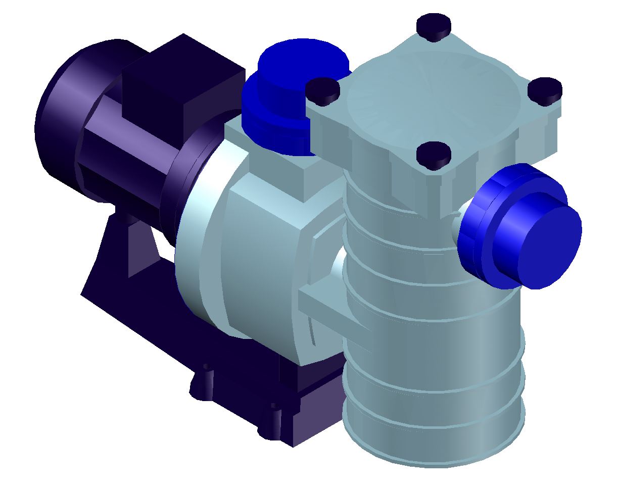 3D модель Оборудование для бассейна. Насос 3D. Kripsol.