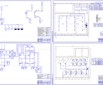 Чертеж Электрификация механо-ремонтного цеха