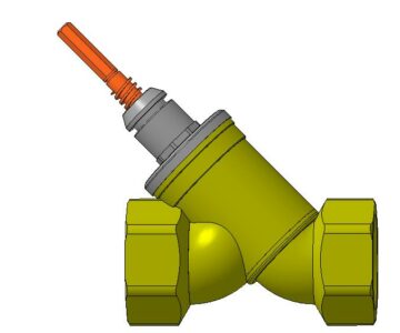 3D модель Клапан per- Danfoss Dy 32