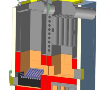 3D модель Шахтный котёл 12квт