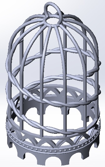 3D модель Клетка декоративная