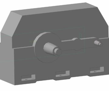 3D модель Редуктор Ц2У 315Н (исп.22) Габаритная модель