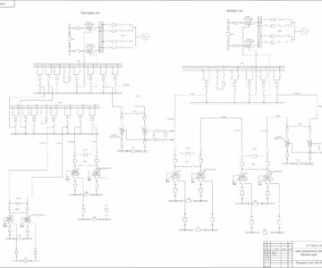 Чертеж Расширение сети 220 кВ