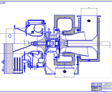 Чертеж Чертёж турбокомпрессора NR23/S