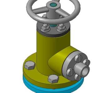 3D модель Вентиль угловой НГТУ.002.005.100