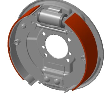 3D модель Задний тормозной механизм автомобиля ГАЗель