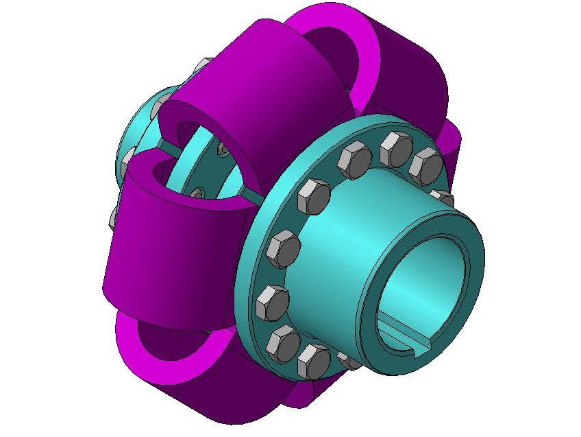 3D модель Муфта лепестковая ИАФЦ.303 588.007