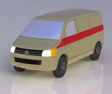 3D модель Volkswagen Transporter