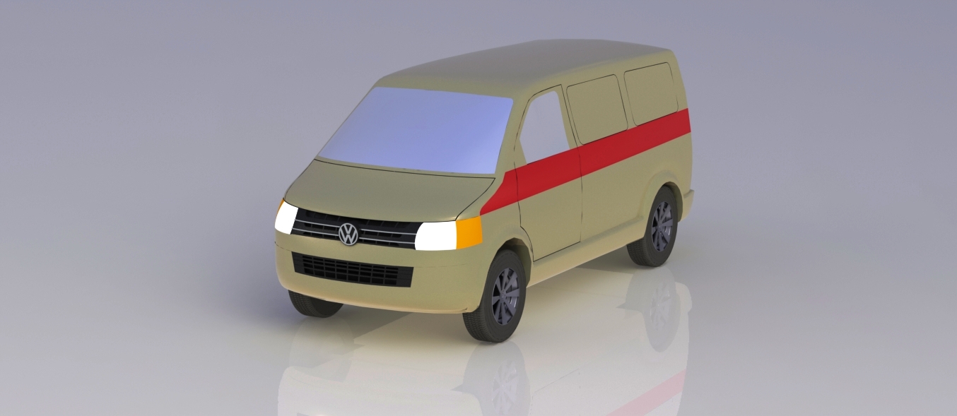 3D модель Volkswagen Transporter