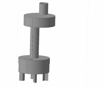 3D модель Печь на отработанном масле с раскроем на плазму