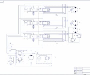 Чертеж Расчет гидропривода автомобильного крана