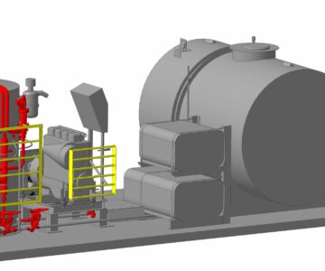 3D модель Установка промысловая паровая передвижная