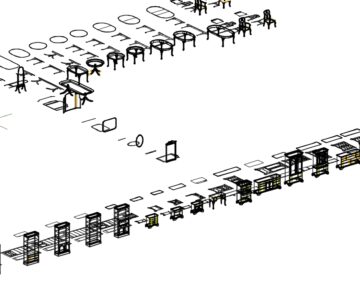 3D модель Мебель в автокаде без материалов 