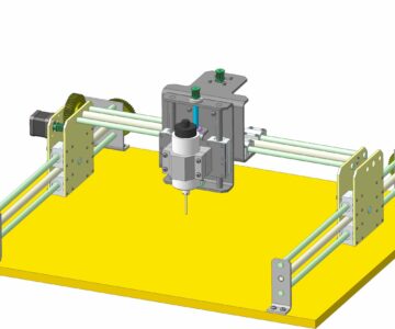 3D модель Фрезерно-гравировальный станок с ЧПУ