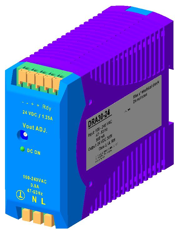 3D модель Блок питания DRA30-24 3D модель