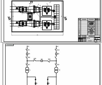 Чертеж Электроснабжение ТП 35/6 кВ
