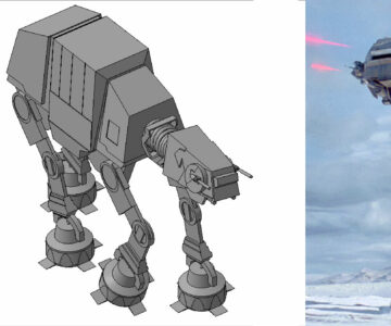 3D модель Шагоход AT-AT из "Звездных воин"