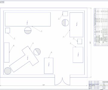 Чертеж Проектирование станочного участка с разработкой технологической карты на восстановление мотовила силосоуборочного комбайна КС-1,8 «ВИХРЬ»