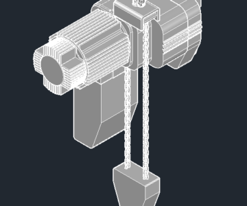3D модель Модель лебедки г/п 5т