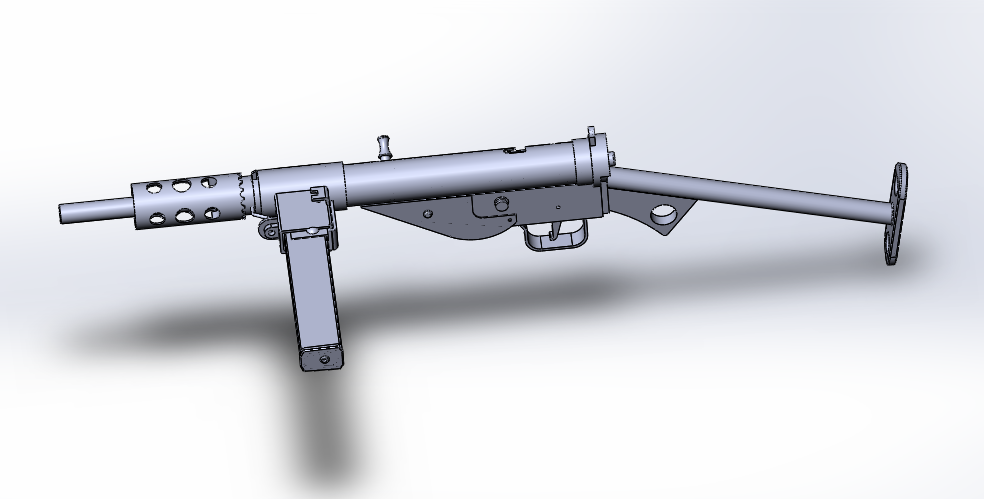 3D модель 3D модель пистолет-пулемета Стэн