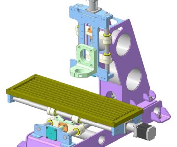 3D модель Фрезерный станок с ЧПУ по металлу и дереву