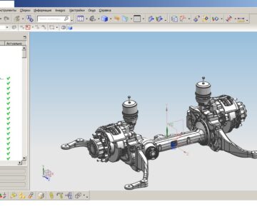 3D модель Мост ведущий для автобуса производства ZF