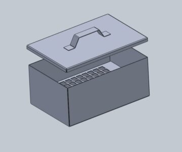 3D модель Коптилка 364х240х160 мм