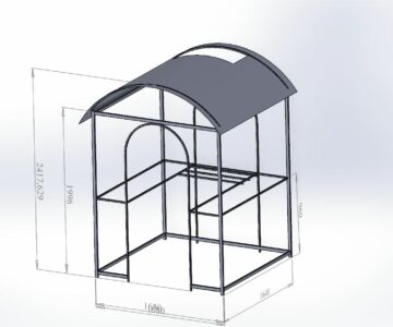 3D модель Беседка под мангал