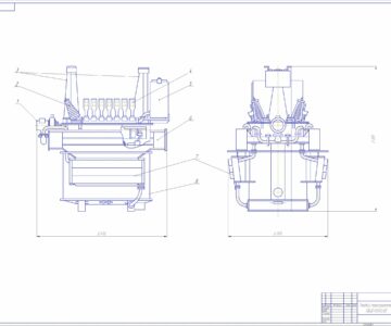 Чертеж Разработка технологии ремонта тягового трансформатора электровоза серии ВЛ-80, с расчетом основных показателей локомотивного депо