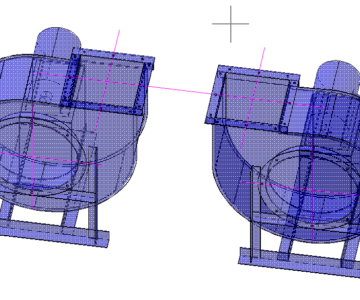 3D модель Вентилятор ВР80-75 1-Е ИСП.Л0°, ПР0°