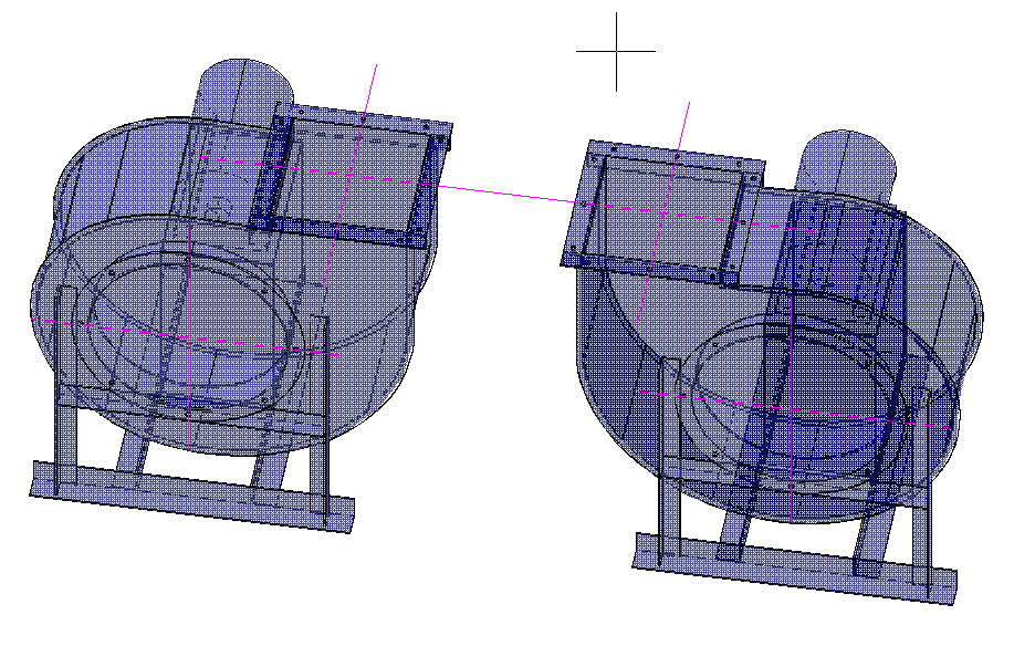 3D модель Вентилятор ВР80-75 1-Е ИСП.Л0°, ПР0°