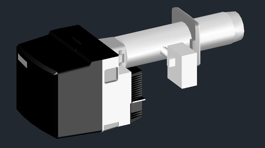 3D модель 3D модель горелки ELCO VG6.1600 DP