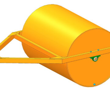 3D модель Каток прицепной прикатной водоналивной 3х1.8