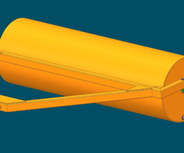 3D модель Каток прицепной прикатной водоналивной 1х2