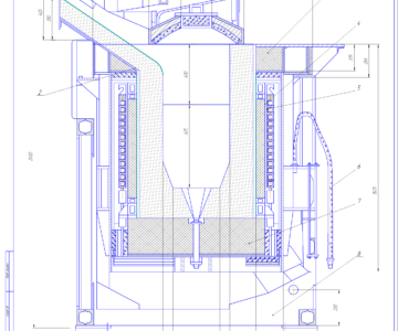 Чертеж Печь ИСТ-0.4