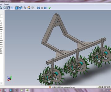 3D модель Культиватор для обработки картошки