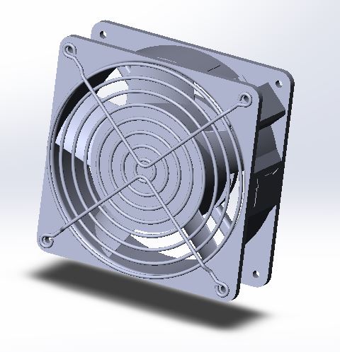 3D модель Вентилятор 120х120х38