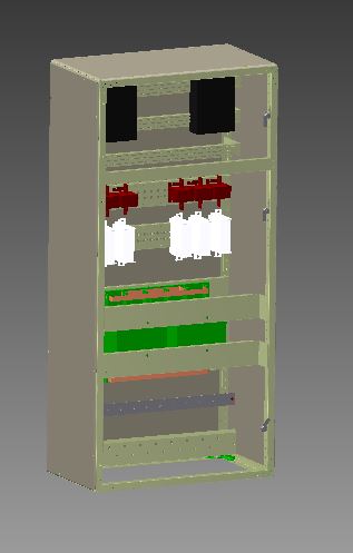 3D модель Щит распределения и управления с автоматами